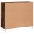 Dulap, stejar fumuriu, 90x34x80 cm, lemn compozit GartenMobel Dekor