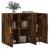 Dulap, stejar fumuriu, 90x34x80 cm, lemn compozit GartenMobel Dekor