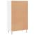 Pantofar, alb extralucios, 60x35x105 cm, lemn prelucrat GartenMobel Dekor