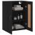 Dulap montat pe perete, negru, 69,5x34x90 cm, lemn prelucrat GartenMobel Dekor