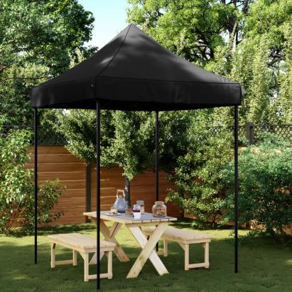 Cort de petrecere pliabil Pop-Up, 200x200x306 cm, negru GartenMobel Dekor