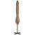 Umbrelă în consolă de grădină, stâlp aluminiu, taupe 250x250 cm GartenMobel Dekor