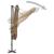 Umbrelă în consolă de grădină, stâlp aluminiu, taupe 250x250 cm GartenMobel Dekor