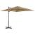 Umbrelă în consolă de grădină, stâlp aluminiu, taupe 250x250 cm GartenMobel Dekor