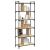 Bibliotecă cu 6 niveluri, stejar sonoma, 76x32x192 cm, lemn GartenMobel Dekor