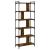 Bibliotecă cu 6 niveluri, stejar fumuriu, 76x32x192 cm, lemn GartenMobel Dekor