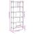Bibliotecă cu 6 niveluri, stejar fumuriu, 76x32x192 cm, lemn GartenMobel Dekor