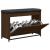 Bancă pantofi cu sertar rabatabil, stejar maro, 82x32x56 cm GartenMobel Dekor