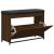 Bancă pantofi cu sertar rabatabil, stejar maro, 82x32x56 cm GartenMobel Dekor