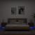 Noptiere montate pe perete cu lumini LED, 2 buc., stejar maro GartenMobel Dekor