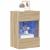 Comode de perete cu lumini LED pentru TV, 2 buc. stejar sonoma, 40x30x60,5 cm GartenMobel Dekor