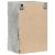 Comode de perete cu lumini LED pentru TV 2 buc. gri beton 40x30x60,5cm GartenMobel Dekor