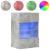 Comode de perete cu lumini LED pentru TV 2 buc. gri beton 40x30x60,5cm GartenMobel Dekor