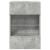 Comode de perete cu lumini LED pentru TV 2 buc. gri beton 40x30x60,5cm GartenMobel Dekor