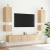 Comodă TV de perete cu lumini LED, stejar sonoma, 100x35x41 cm GartenMobel Dekor