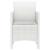 Scaun pentru Grădină 2 pcs Alb Dimensiune: 53 x 49 x 85 cm PP GartenMobel Dekor