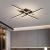 Lustra LED cu Telecomanda Aroldo, 43W, Dimabila, Negru ModernLight Concept
