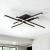 Lustra LED cu Telecomanda Aroldo, 43W, Dimabila, Negru ModernLight Concept
