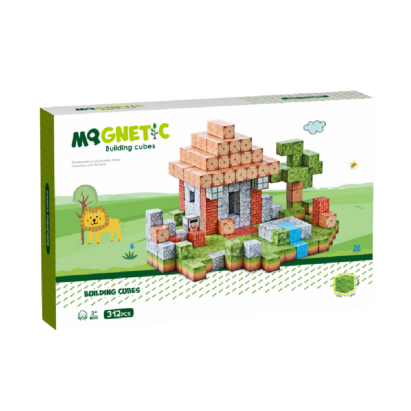 Cuburi magnetice - In natura 312 piese (2 cm) PlayLearn Toys