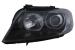 Faruri Angel Eyes BMW Seria 3 E90 Sedan E91 Touring (03.2005-2011) Negru Performance AutoTuning
