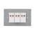 Intrerupator Triplu Mecanic LUXION cu Rama din Sticla, Standard Italian, 3M SmartElectro IntelligentHouse