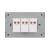 Intrerupator Triplu Mecanic LUXION cu Rama din Sticla, Standard Italian, 3M SmartElectro IntelligentHouse