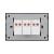 Intrerupator Triplu Mecanic LUXION cu Rama din Sticla, Standard Italian, 3M SmartElectro IntelligentHouse