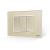 Intrerupator Dublu Mecanic LUXION cu Rama din Sticla, Standard Italian, 3M SmartElectro IntelligentHouse