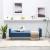 Canapea din material textil albastru GartenMobel Dekor