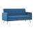 Canapea din material textil albastru GartenMobel Dekor
