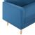 Canapea din material textil albastru GartenMobel Dekor