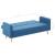 Canapea din material textil albastru GartenMobel Dekor