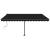 Copertină autonomă retractabilă manual, antracit, 450x350 cm GartenMobel Dekor
