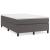 Pat box spring cu saltea, gri, 120x190 cm, piele ecologică GartenMobel Dekor