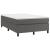 Pat box spring cu saltea, gri, 120x190 cm, piele ecologică GartenMobel Dekor