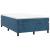 Pat box spring cu saltea, albastru închis, 120x190 cm, catifea GartenMobel Dekor