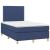 Pat box spring cu saltea, albastru, 120x190 cm, material textil GartenMobel Dekor