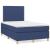 Pat box spring cu saltea, albastru, 120x190 cm, material textil GartenMobel Dekor
