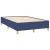 Pat box spring cu saltea, albastru, 120x190 cm, material textil GartenMobel Dekor