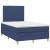 Pat box spring cu saltea, albastru, 120x190 cm, material textil GartenMobel Dekor