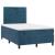 Pat box spring cu saltea, albastru închis, 120x190 cm, catifea GartenMobel Dekor