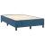 Pat box spring cu saltea, albastru închis, 120x190 cm, catifea GartenMobel Dekor