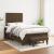 Pat box spring cu saltea, maro închis, 120x190 cm, textil GartenMobel Dekor
