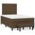 Pat box spring cu saltea, maro închis, 120x190 cm, textil GartenMobel Dekor