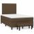 Pat box spring cu saltea, maro închis, 120x190 cm, textil GartenMobel Dekor
