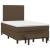 Pat box spring cu saltea, maro închis, 120x190 cm, textil GartenMobel Dekor
