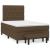 Pat box spring cu saltea, maro închis, 120x190 cm, textil GartenMobel Dekor