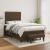 Pat box spring cu saltea, maro închis, 120x190 cm, textil GartenMobel Dekor