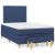 Pat box spring cu saltea, albastru, 120x190 cm, material textil GartenMobel Dekor