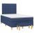 Pat box spring cu saltea, albastru, 120x190 cm, material textil GartenMobel Dekor